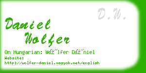 daniel wolfer business card